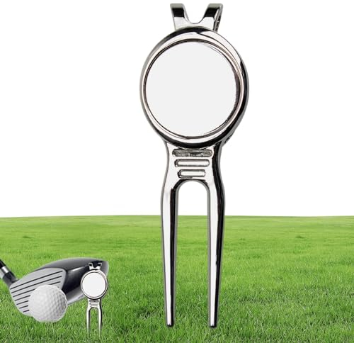 Fukamou Golf-Divot-Werkzeug und Ballmarker, Golfballmarker für Putting