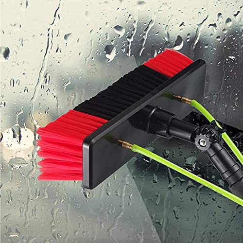 Car Wash Cleaning Brush, Telescopic Window Cleaning Equipment Kit with Squeegee Scrubber Shower Squeegee for Indoor/Outdoor High Window, 5m (8m)