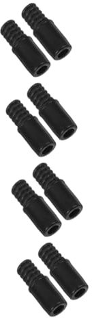 Beaupretty 8 Stk stuck pezzettino Bürstenstiel-Adapter ösch noir swor Austausch der Besenstielspitze Reparatur eine Armatur wischbezug Besenstielaufsätze Besenstiel mit Gewindeende Plastik
