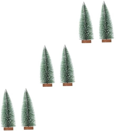 IMIKEYA 6 STK Mini-Weihnachtsbaum weihnachtsdeko Weihnachts Party Desktop-Weihnachtsbaum gefrosteter Weihnachtsbaum Tischdekoration schmücken von Partydekorationen Baummodell