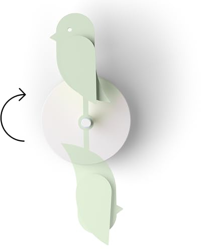 Birdie 2.0 - Design CO2-Monitor & Luftqualitätssensor - Air Monitor/Fresh Air Monitor für Zuhause und Büro - fördert geistige & körperliche Gesundheit - Wandmontage (Meadow)