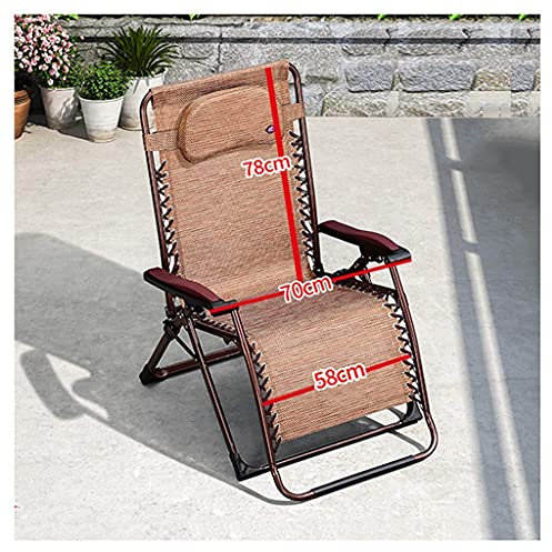JFUNANQH Hochleistungsstühle, Klappbarer Liegestuhl, Strandstühle, Sonnenliegen, Liegestühle, Breite 58/62 cm, Strandterrasse, Garten, Camping, Tragbare Multifunktion