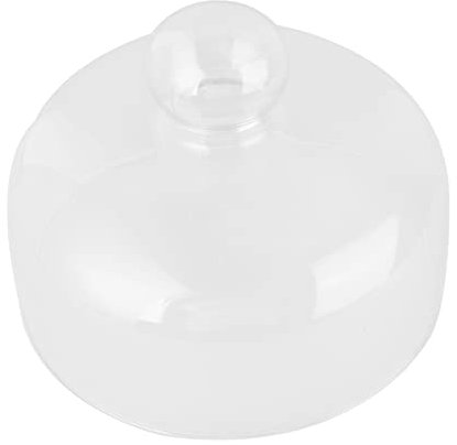 VICASKY Cake Cover Glass Dome 16cm Diameter 12cm High Food Protective Cake Storage Cover for Home Kitchen Dustproof