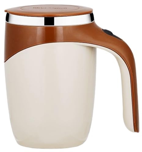 Tazza da caffè auto-mescolante, 380 ml, automatica, magnetica, con coperchio e manico, ricaricabile, portatile, per casa, ufficio, campeggio, viaggi