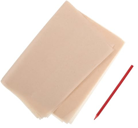 ULTECHNOVO Set 10 Fogli Carta da Trasferimento Bianca per Ceramica, Carta Transfer sotto Smalto per Argilla e Porcellana, Resistente e Flessibile, per Artisti e Progetti Artigianali
