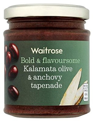 Tapenade De Oliva Kalamata Y Anchoa Waitrose 165G - Paquete de 6