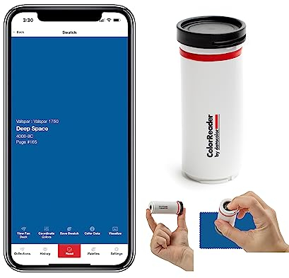 Datacolor ColorReader: Farbmessgerät zur Bestimmung von Farbe, u.a. kompatibel mit über 20 Marken-Farbventilatoren von RAL, Farrow & Ball, Schöner Wohnen, Sikkens, und Valspar-Farbe (ca. 20000 Farben)