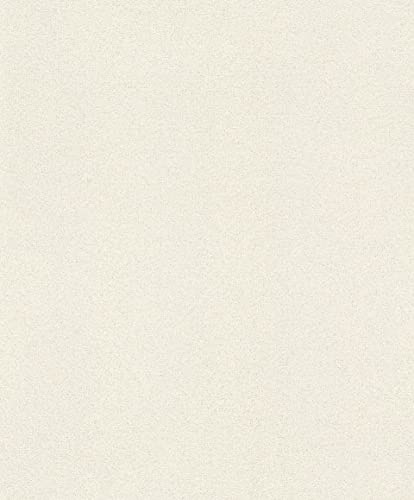 Rasch Tapete 898231 - Vliestapete in Weiß mit Glitzer aus der Kollektion Tapetenwechsel II - 10,05m x 0,53m (LxB)