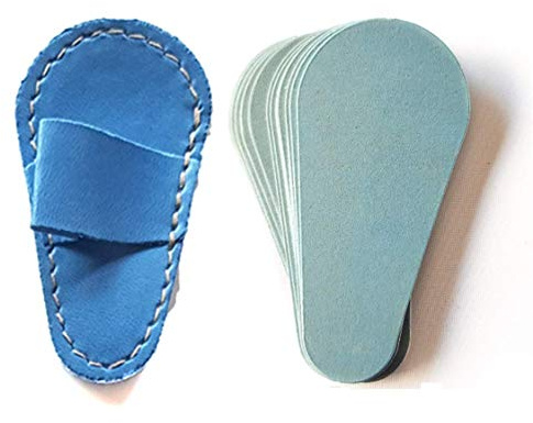 Decolores - Guante Depilatorio Facial - 1 Unidad - Guantes para Eliminar Vello y Células Muertas - Piel Suave y Perfecta - Color Azul