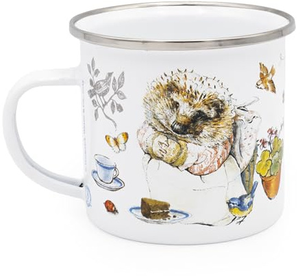 Peter Rabbit Mrs Tiggywinkle Enamel Mug,White,M (Pack of 1)