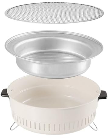 Camping-Holzkohlegrill, Barbecue-Grill,Tragbarer Holzkohlegrill - Robuster Barbecue-Grill mit ausreichend Kapazität zum Kochen im Freien, Grillen, Camping, Grillen, Kohle-Kugelgrill für kleine Terrass