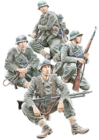 Mini Art 35484 Juego de Figuras Escala 1:35 Panzergrenadiere Set 2 - reproducción Fiel, modelismo, Kit plástico, Manualidades, Hobby, Pegar, maquetas, ensamblar, sin Pintar