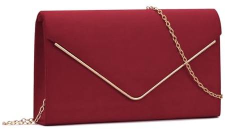 EVEOUT Clutches de Terciopelo para Mujer Bolso Terciopelo con Cadena para Fiesta Bolsos bandolera Terciopelo para Noche Boda Cotidiana