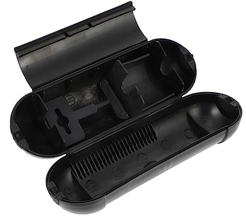 Mikikit Outdoor Electrical Connection Box Waterproof Junction Box with Safety Cover Extension Cable Protection for Outdoor Power Cords Sturdy Black Plastic Cable Safety Cover for Garden