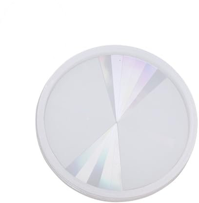 Ideen mit Herz Silikonform mit Holografie-Effekt | Kreis | Untersetzer | Resin | Epoxidharz-Form | Gießform holografisch | lebensmittelecht