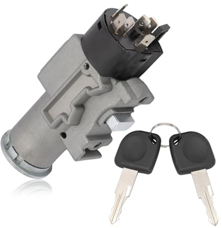 Anlseiod Cilindro Bloqueo Encendido para Daewoo Matiz 93741068 llave con bombin del daewoo Cerradura Encendido Bloqueo de Volante y Arranque Cerradura de Encendido