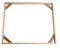 Marco de madera para fotografías y pinturas en lienzo, kit de marco resistente para decoración del hogar (40 x 50 cm)