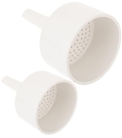 Alipis 2 Piezas Embudo de porcelana embudo de filtro de química para s de laboratorio de filtración de laboratorios kit de buchner cerámica blanco
