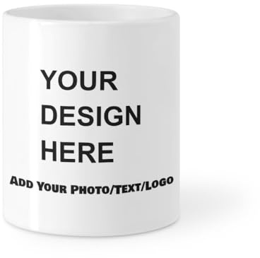Start to Create Tasse à Café PersonnaliséE, Photo, Texte Et Logo PersonnaliséS En CéRamique, IdéE Cadeau Pour Hommes Et Femmes, Maman, Papa, Amis – Blanc/Noir | 325 Ml (Mode)