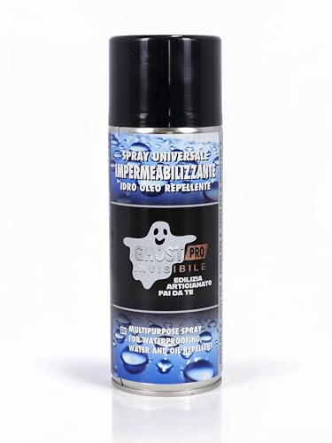 GHOST PRO Spray Impermeabilizzante Idro e Oleorepellente per Pareti Esterne Trattamento Antimacchia per Calcestruzzo, Mattoni e Terracotta Protezione Invisibile e Durevole fino a 6 Mesi Made in Italy
