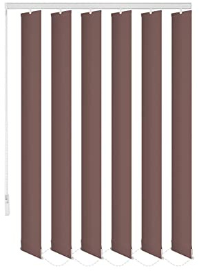 probath ersättningsflaskor 8 färger 250 cm lång individuell köksbar utbytbar lamellgardin (brun, set om 5)