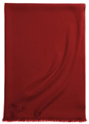 Winterschal für Damen, Wollschal, multifunktional, Pashmina-Schal, Weinrot, One size
