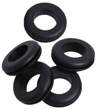 5X Black Rubber Open Grommets Hole Wire Cable Grommets 50mm