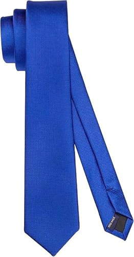 HISDERN Krawatte Herren Schmale Krawatten für Männer solide Seidenkrawatte klassische formelle Krawatte für Hochzeit Party Business 6cm