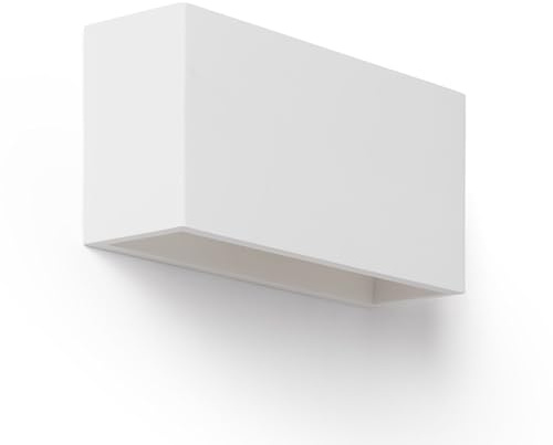 LEDKIA LIGHTING Applique Murale Plâtre Ebin Square Blanc
