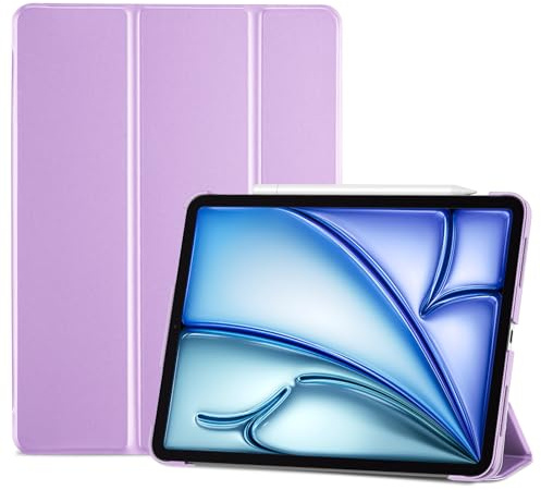 ProCase Hülle iPad Air 11 Zoll M4/M3/M2 / 10,9 Zoll 4./5.Gen Violett | Passend für Apple-Stift, magnetische Auto Sleep/Wake, dünnes leichtes Design