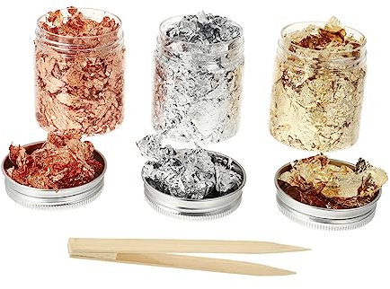 FRCOLOR Exquisitos Accesorios para Uñas 1 Paquete de Dorados para Decoración de Uñas en