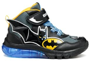 Geox J CIBERDRON Boy - Zapatillas Deportivas, Color Negro/Amarillo, Talla 34 EU, Negro Amarillo, 34 EU