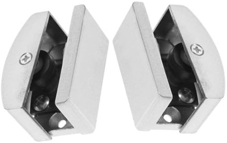 EXHUMKY 2pcs Adjustable Shower Door Guide Sliding Door Mechanism Shower Bottom Track Replacement