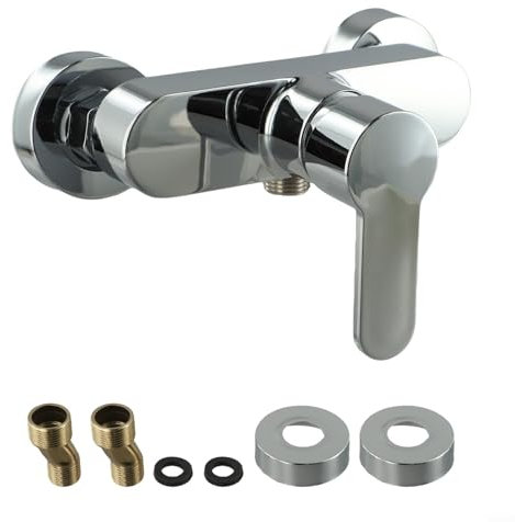 Bathroom Shower Faucet, Zinc Alloy Shower Hot And Cold Mixer Tap, For Standard G1/2 Hot And Cold Water Connectors