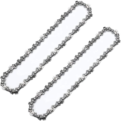 SEESII pack de 2 chaînes mini tronçonneuse 8 pouces, pour tronçonneuses 8 pouces, compatible avec les SEESII tronçonneuses CH888 PS800 CH895-1/4 pouce LP, épaisseur de guide 0.043 pouce, 47 maillons