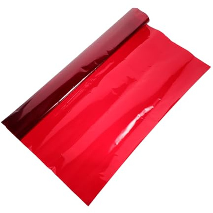 SHINEOFI Lichtdiffusorfolie Pet Rot Farbfilterfilm mit Sonnenuntergangseffekt für Fotografie und Party zur Farbkorrigierung und Änderung des Lichteffekts Overlays Transparenzfolie