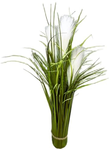 Künstliches Pampas-Gras wie echt. Künstliche Pflanze 50 cm Kunstpflanze Fächerpalme groß Kunstpalme künstlich Baum Farnpalme Monstera bunt Deco Boho