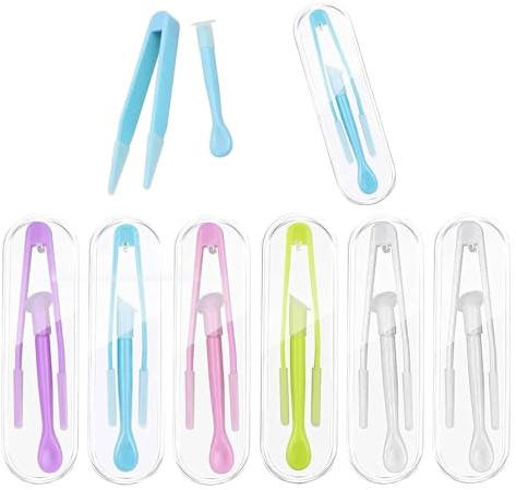 Kontaktlinsen Einsetzhilfe,6 Stück Kontaktlinsen Pinzetten,Kontaktlinsen Entfernen,Kontaktlinsen Inserter Remover,Kontaktlinsen Entferner Weiche Linsen mit Saugnapf Bunte Contact Lens Tweezers