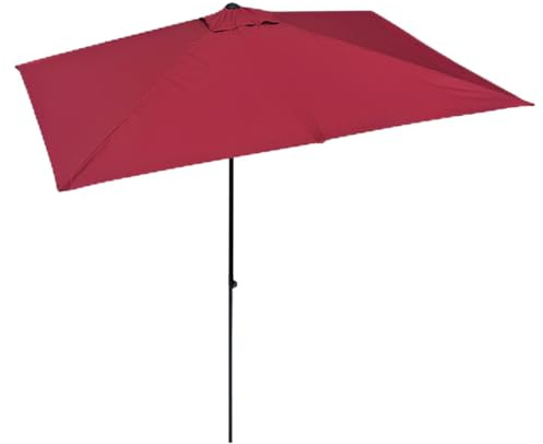 Ombrellone da esterno con manovella, montaggio a parete, 250 x 130 cm, parasole per balcone, protezione UV, facile da usare