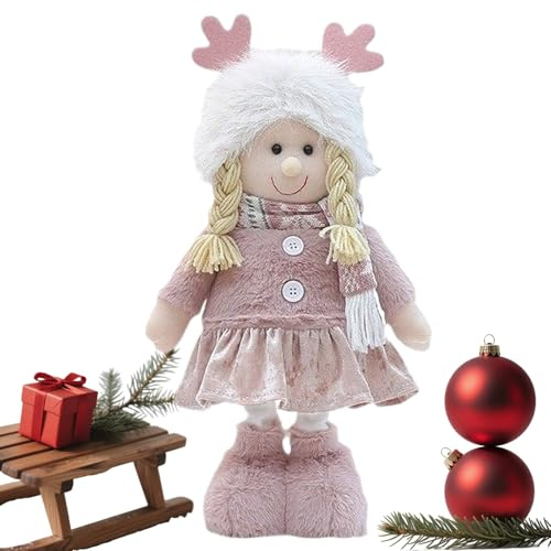 Stoffpuppe, weiches und kuscheliges Babyspielzeug mit beweglichen Beinen, realistische Dekoration mit beweglichen Beinen für Kinder, Geschenk zum Geburtstag, Mädchen, Jungen, Baby, Kollegen