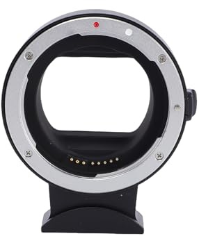 Plyisty Adaptateur de Monture EF vers R, Contrôle D'ouverture de Mise au Point Automatique, Stabilisation d'image avec Objectifs EF S, pour Appareil Photo R5 R6 R7 R8 R10 R50 R100
