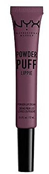 NYX Professional Makeup Lippencreme - Powder Puff Lippie Lip Cream, leichte Creme für die Lippen, pudrig-weicher Look, 12 ml, Deep Plum