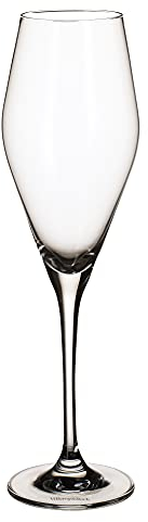 Villeroy & Boch - La Divina Bicchiere da Champagne, Spumante Set di 4 Trasparente, Lavabile in Lavastoviglie, Flutes Champagne Cristallo, Flute Prosecco, Set Bicchieri Champagne, Cristallo