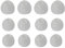 Xcessor (S/M/L) 6 Coppie (12 pezzi) di auricolari Intra-ear di ricambio in silicone per auricolari di taglia S/M/L. Trasparente/Bianco