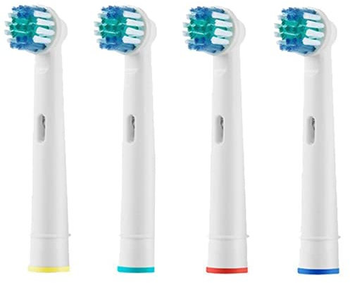 Smart Health Compatible with Oral-B Precision Clean Toothbrush Heads Replacement Refills for Rechargeable Electric Toothbrush for Braun Oral B (Pack of 4), White