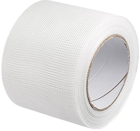 sourcing map Trockenbau Fugenband selbstklebend Glasfaser 4 Zoll x 98 Fuß Maschenweite 2mm