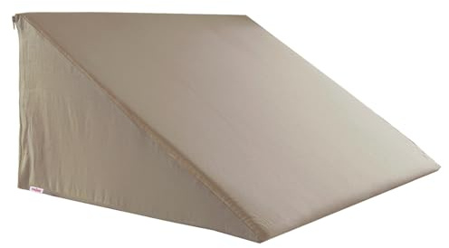 beties BasicSoft Keilkissenbezug ca. 62x49x30 cm 100% Baumwolle Jersey Keilkissenhülle Lesekissen Keilkissen-Bezug - Plaza-Taupe