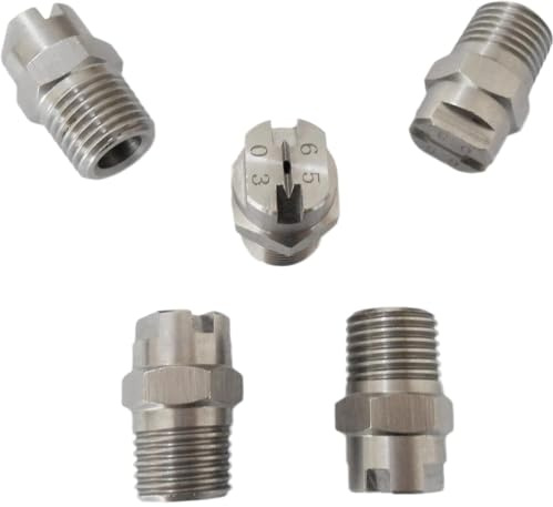 Dimmunstycken HVV-SS6503, munstycke 6503 (5 stycken) högtrycksmunstycke, spraymunstycken 6503 spraymunstycken 1/4 tum tråd (65 grader, 1,1 mm öppning)