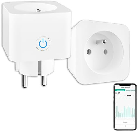 ANTELA WLAN Smart Steckdose mit Strommessung 16A Type E