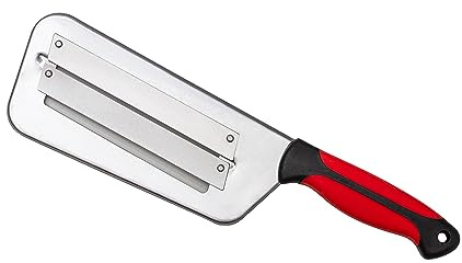 Cabbage Shredder - Stainless Steel Cabbage Slicer - Kitchen Knife Cabbage Chopper with Two Sharp Blades - Shredder/Cutter for Coleslaw, Plastic Handle